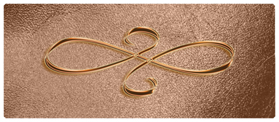 DNSEMP-L-601-CP-SH-BZ Copper Scroll Shimmer Bronze